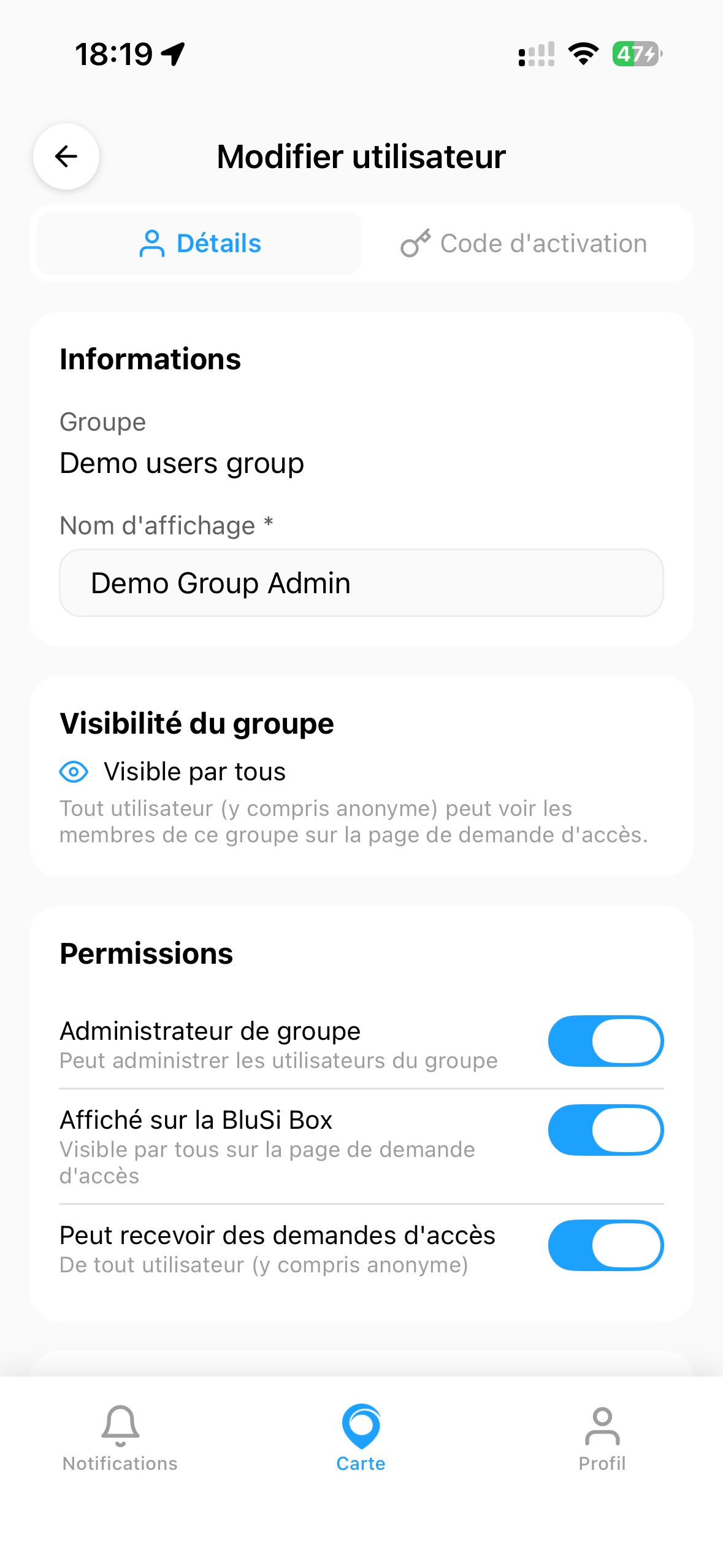 Ajouter à l'espace