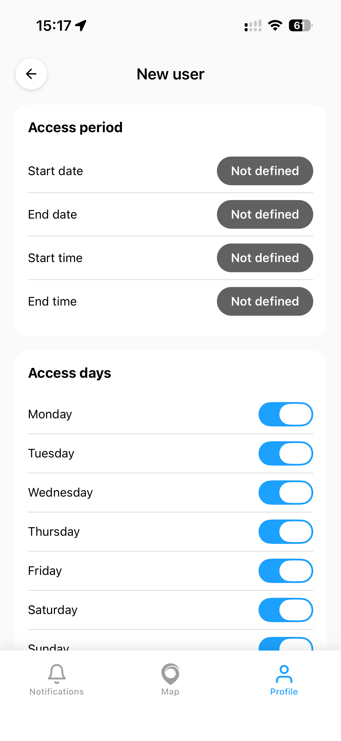 Add user - step 3