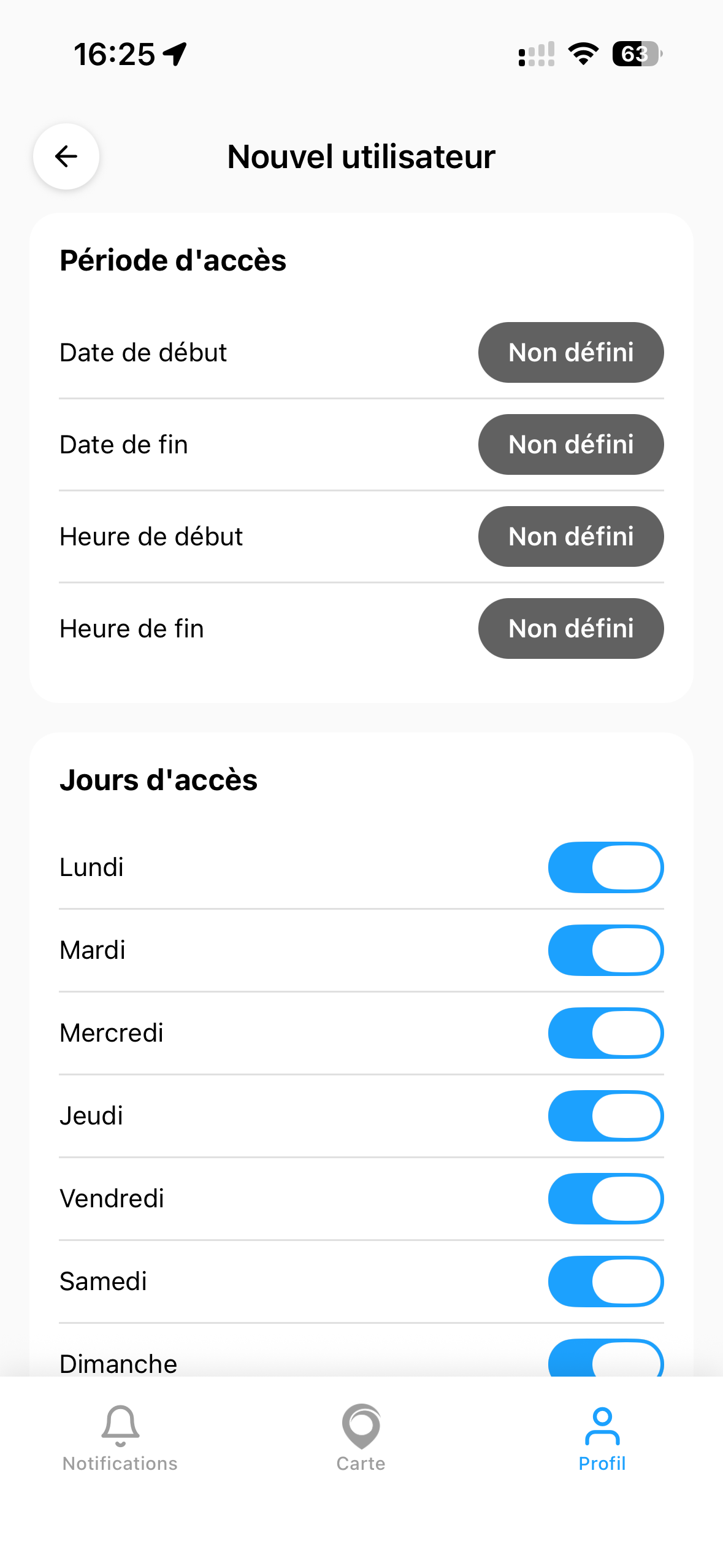 Ajouter utilisateur - étape 3