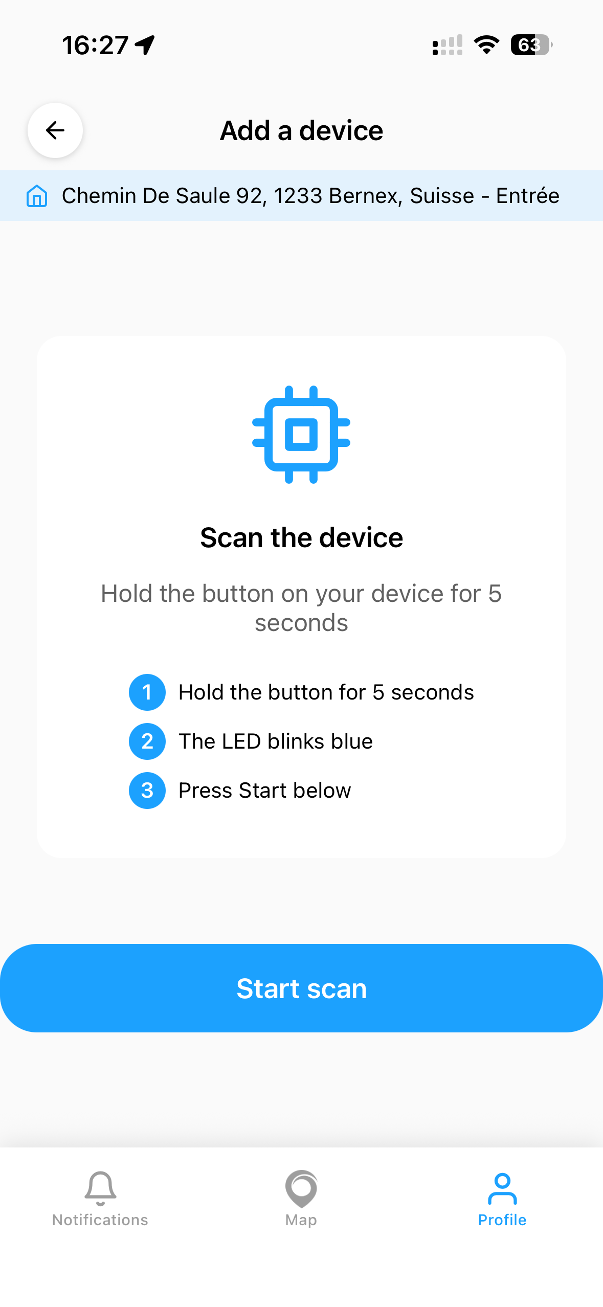 Scan device