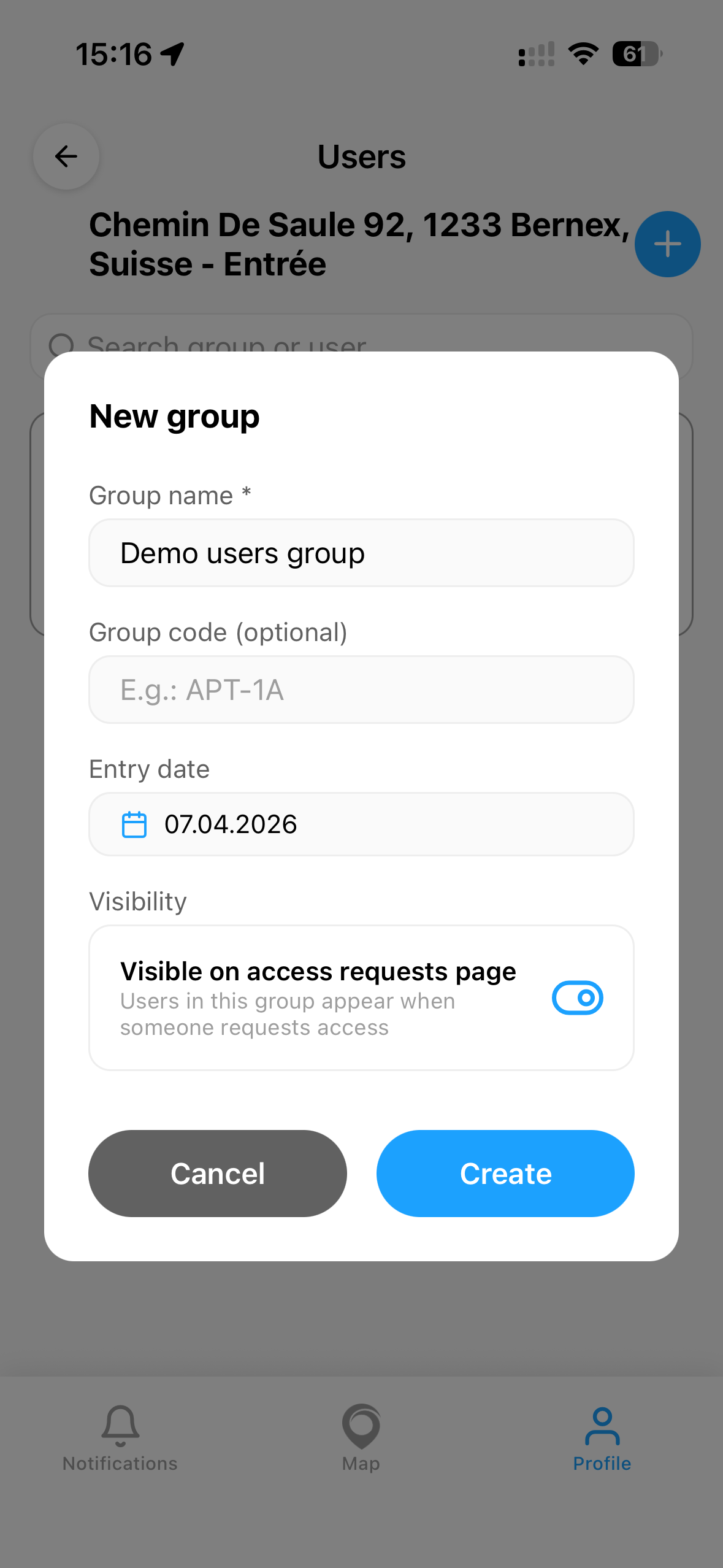 Create a space