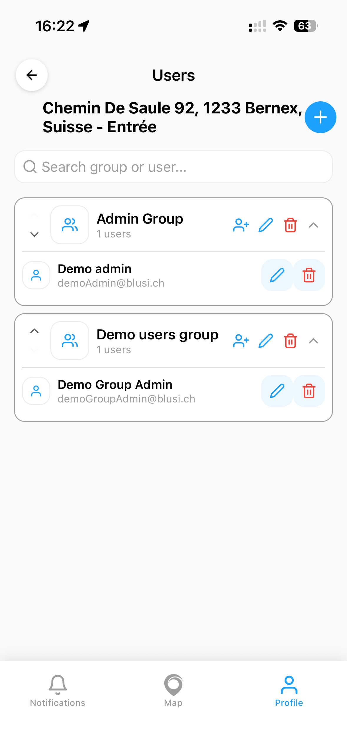 User list