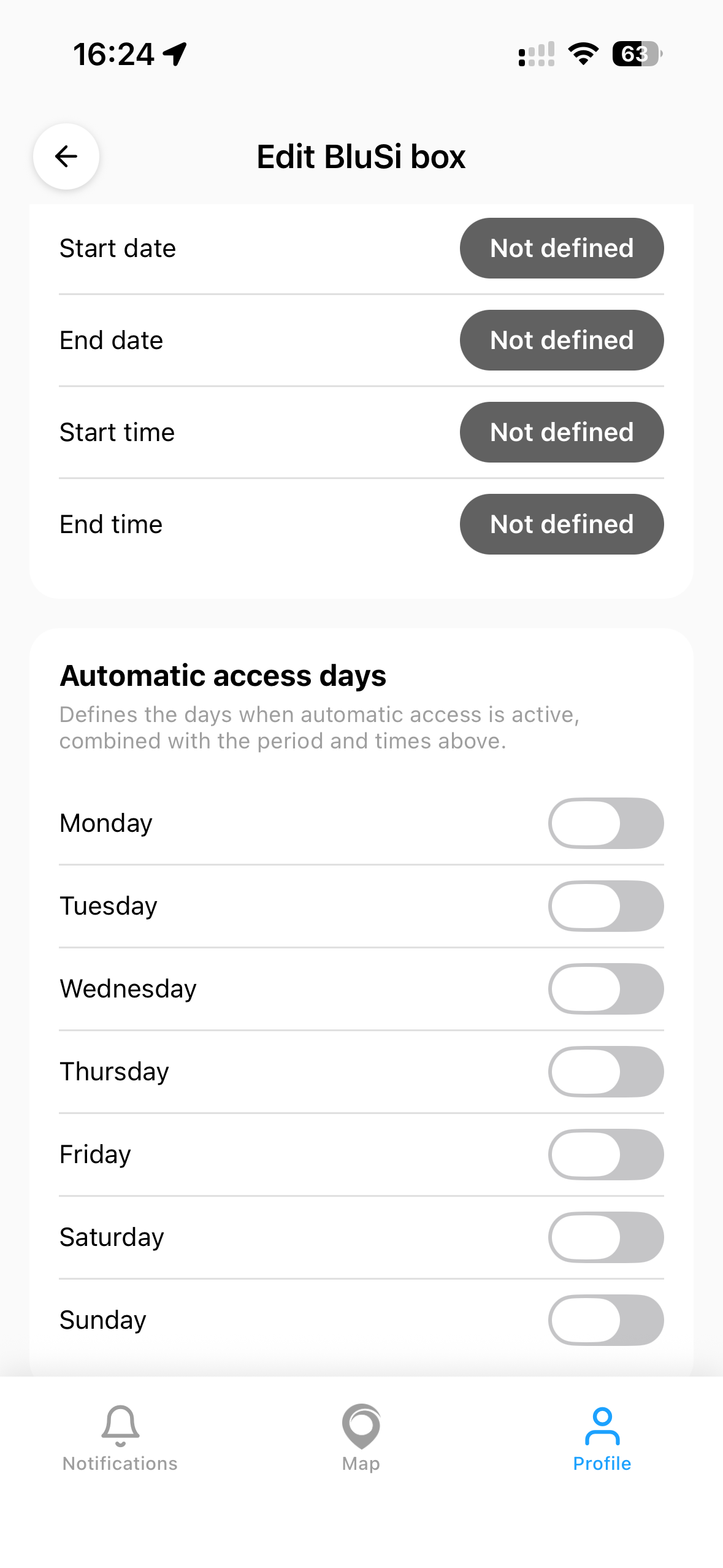 Access days