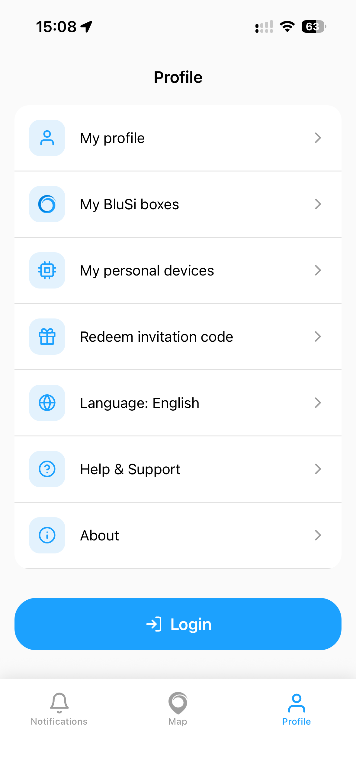 Profile tab