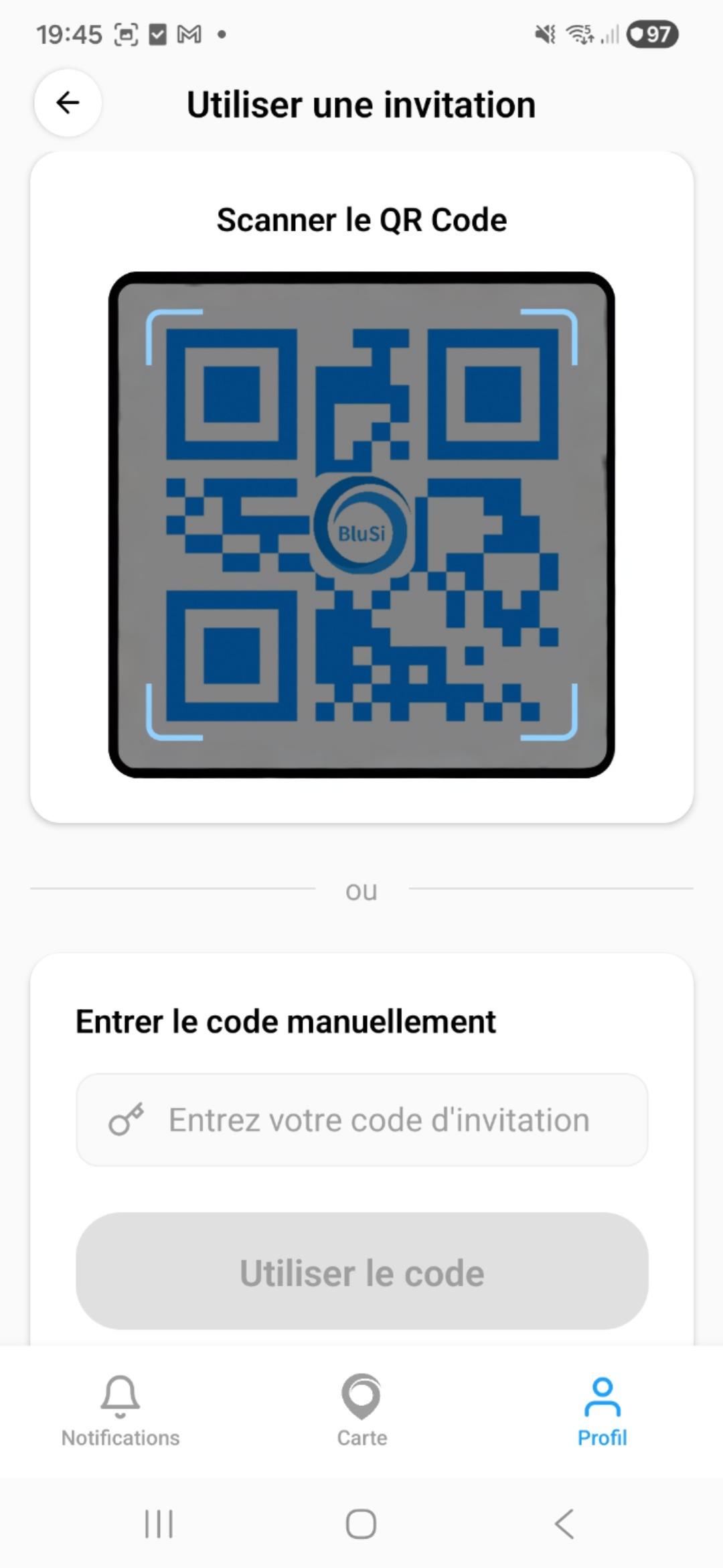 Scan invitation