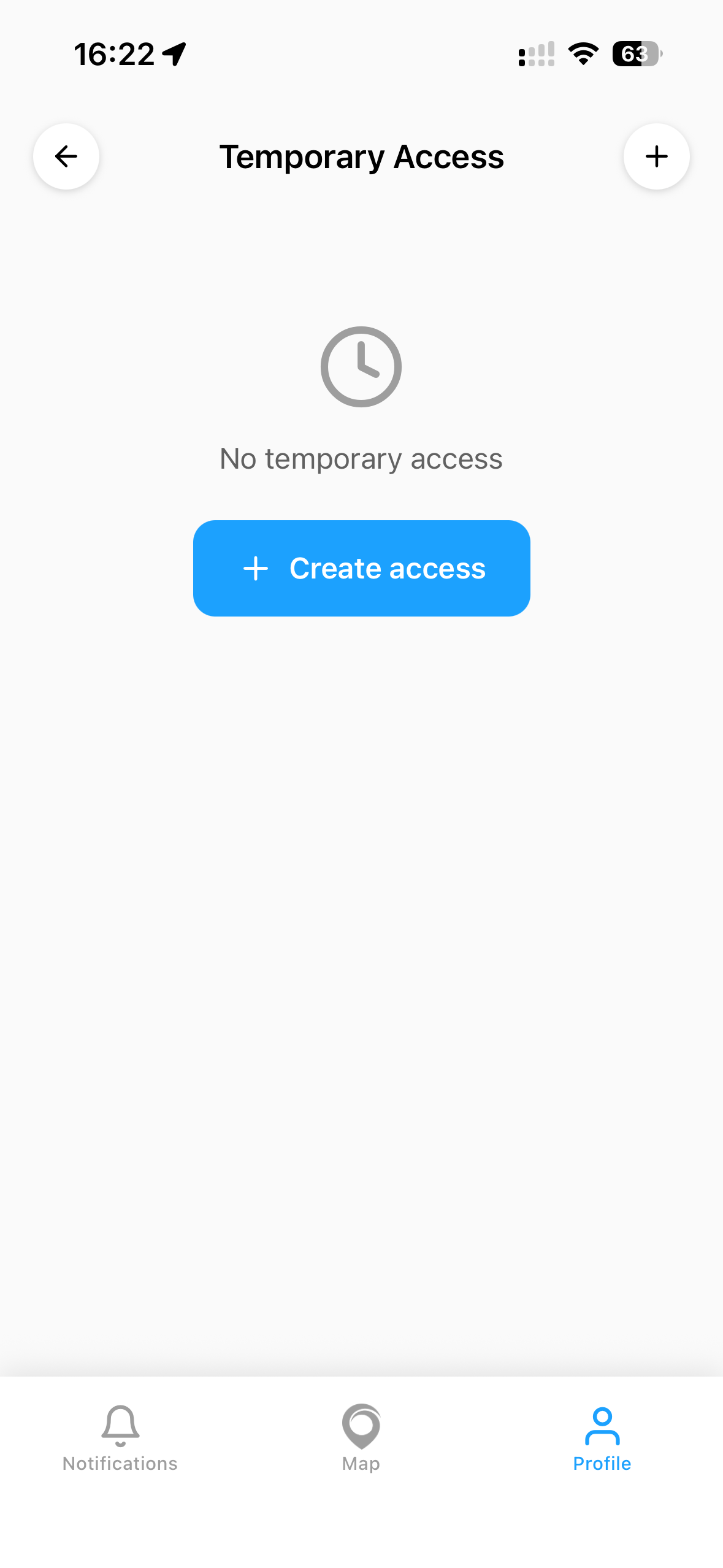 Temporary access